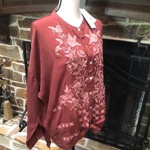 Karyn Seo Helena Embroidery Blouse NEW